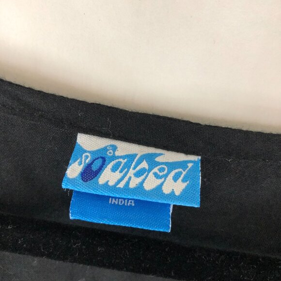 Soaked Womens Swim Cover Dress Embroidered Boho Black White XL - Picture 4 of 5